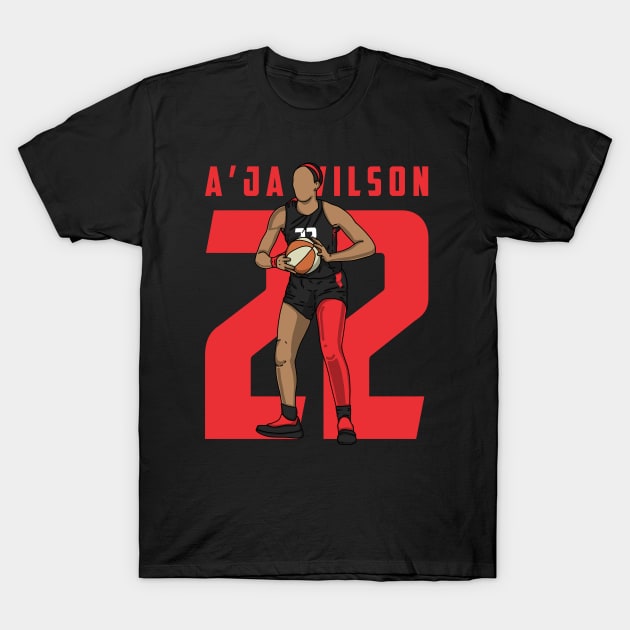 A'ja Wilson Comic Style T-Shirt by mia_me